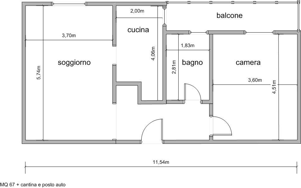 AMPIO BILOCALE IN VENDITA A RIVANAZZANO a Voghera